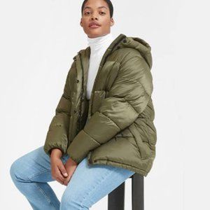 Everlane Olive Green Puffer Jacket